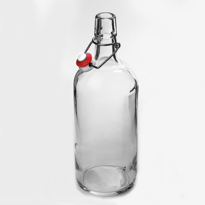Бутылка бесцветная бугельная 1 литр в Элисте