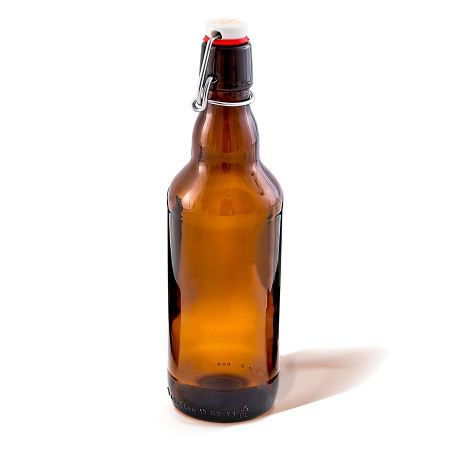 Бутылка темная стеклянная с бугельной пробкой 0,5 литра в Элисте